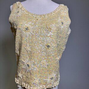 Marco Polo Imports Ltd., 100% wool, Size 12 Sequin Top